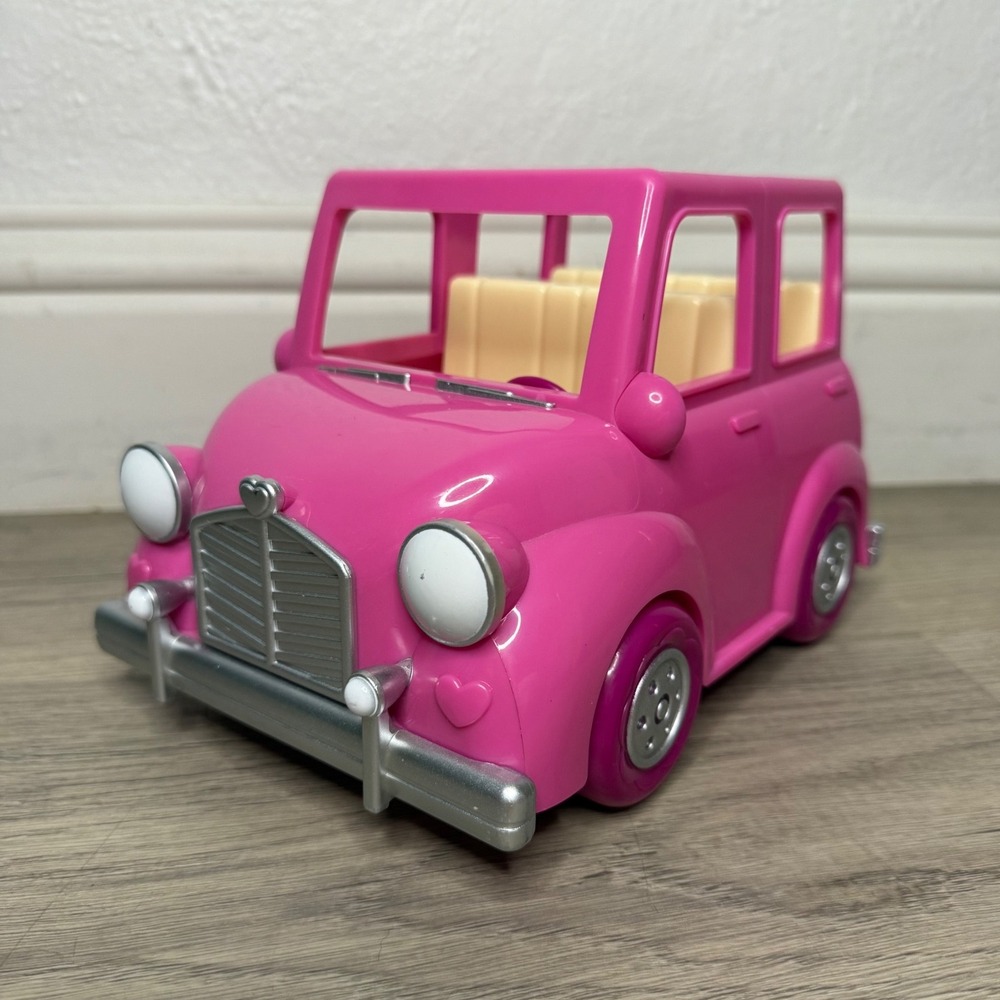 Lil Woodzeez Happy Campers Car Calico Critters Jeep Pink
